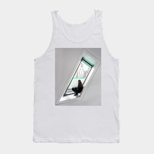 Girl in an Odd Window Tank Top